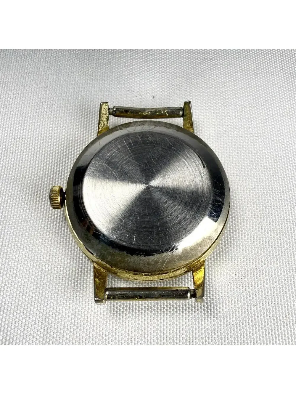 Movado Women's Watch Head Gold Silver Black Small Scratch